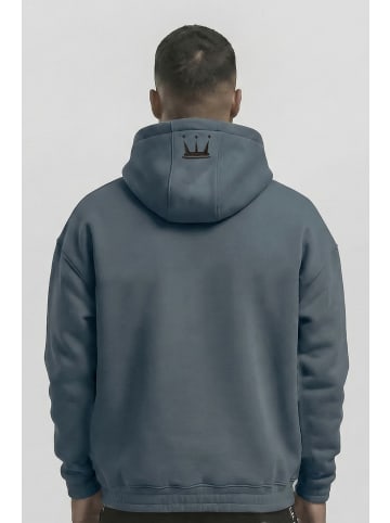 DADA Oversized Hoodie mit Logo-Stickereien in Grau