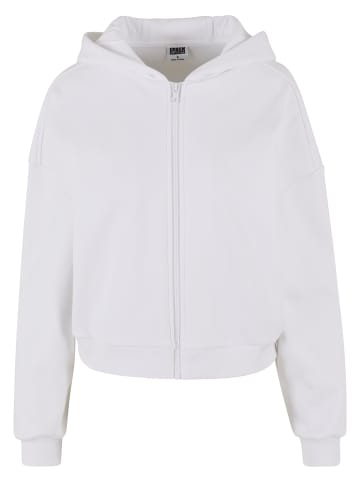 Urban Classics Zip-Kapuzenpullover in Weiß