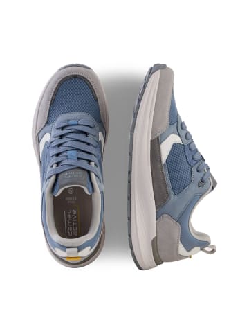 Camel Active Casual Sneaker aus Leder Textil Mix in Hellblau