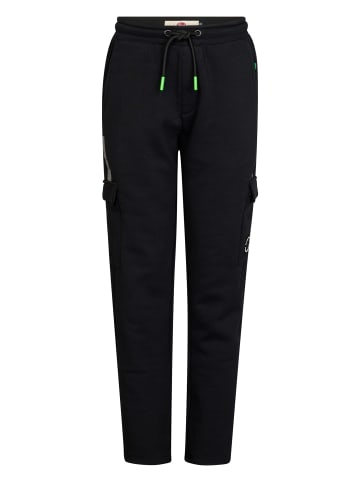 Petrol Industries Fleece Cargo-Jogginghose forgebay in Schwarz