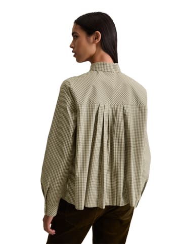 Marc O'Polo DENIM Karo-Bluse mit Falten-Detail regular in Dark Green