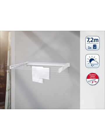 Leifheit Wandtrockner Telegant 72 Protect weiß 103,5 x 53,5 x 8,0 cm