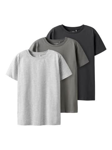 TWO SOON 3er-Pack T-Shirt in Asphalt