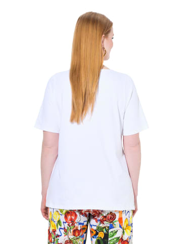 Ulla Popken Shirt in schneeweiß