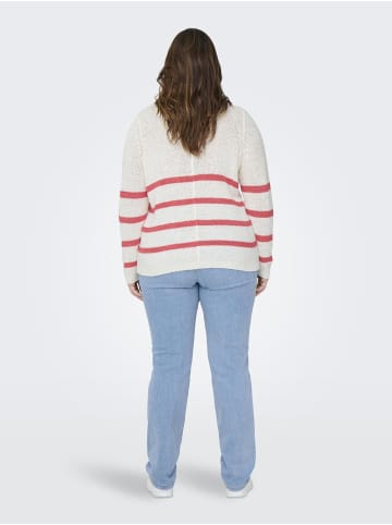 ONLY Carmakoma Strickpullover in Cloud Dancer 1