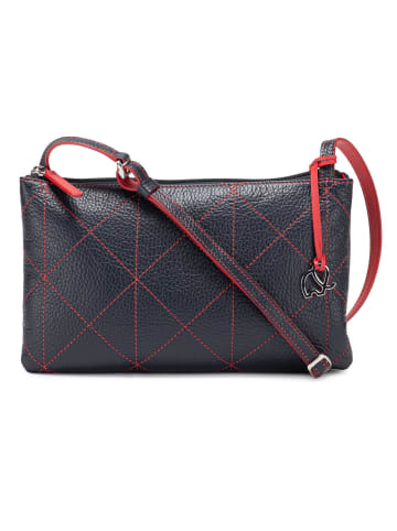 MYWALIT Umhängetasche Leder 25 cm in blue