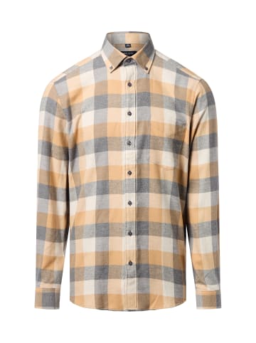 Andrew James Flanellhemd in sand grau - 0001