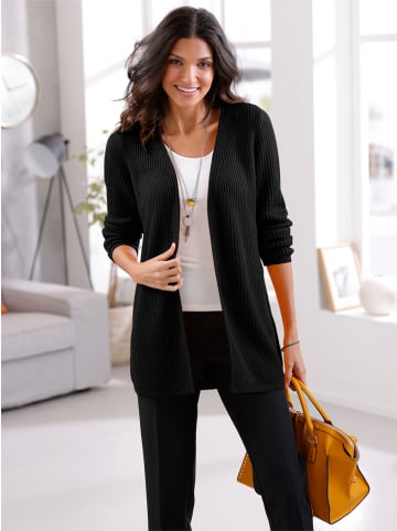 Sieh an! Strickjacke in schwarz