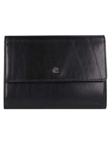 Esquire Toscana Geldbörse RFID Schutz Leder 14 cm in schwarz