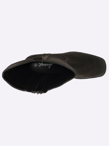 sheego Weitschaftstiefel in schoko