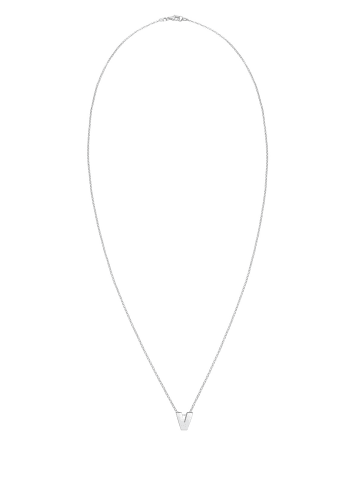 Elli Halskette 925 Sterling Silber Buchstabe, Buchstabe - V in Silber