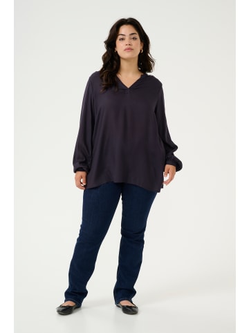 KAFFE curve Langarm-Bluse KCcalinde Regular fit in Dawn Purple