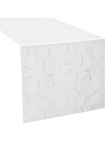 Erwin Müller Jacquard Tischläufer Remscheid in weiß