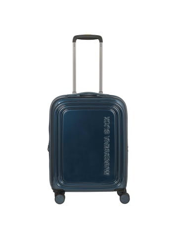 Mandarina Duck Logoduck + Metal - 4-Rollen-Kabinentrolley 55 cm erw. (lunar) in lunar