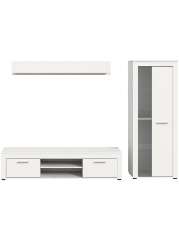 ebuy24 Regalsystem Jam (3-teilig) Weiß 235 x 35 cm