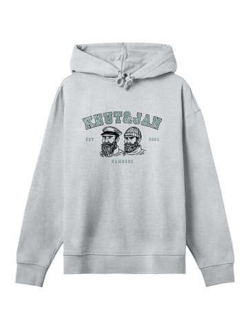 F4NT4STIC Hoodie Knut und Jan Hamburg Vintage Seemänner in grau meliert