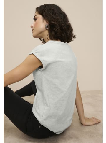 Tamaris T-Shirt in mittelgrau melange