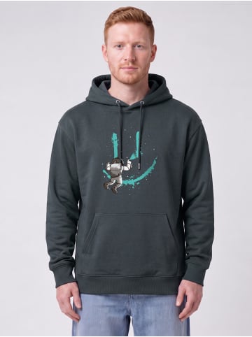 wat? Apparel Sweatshirt Graffiti Astronaut in India Ink Grey