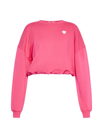 Swirly Damen Sweatshirt in Pink
