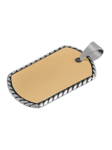 Adeliás Unisex Anhänger aus Edelstahl in gold