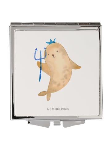 Mr. & Mrs. Panda Handspiegel Sternzeichen Wassermann ohne Spruch in Weiß