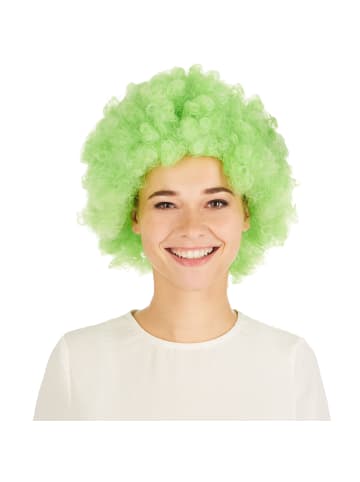 tectake Wundervolle Afro-Perücke, grün