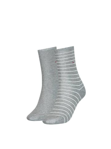 Tommy Hilfiger Socken 2er Pack in Grau meliert