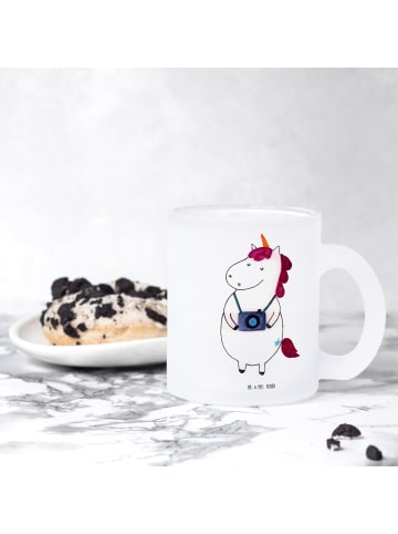 Mr. & Mrs. Panda Becher Einhorn Fotograf ohne Spruch in Transparent