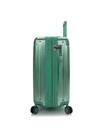 Heys Alumix 4 Rollen Trolley M 66 cm mit Dehnfalte midnight green