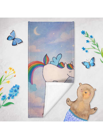 Mr. & Mrs. Panda Handtuch Einhorn Fliegendes Pferd Design ohne S... in Weiß