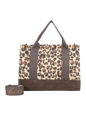 Fritzi aus Preußen Tote Bag Limited Leo Shopper Tasche 40 cm in leo camel
