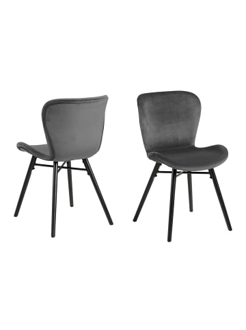 ebuy24 Esszimmerstuhl Batilda Grau 2er Set