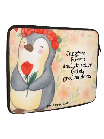 Mr. & Mrs. Panda Laptop Tasche Jungfrau Astrologie Design mit Sp... in Weiß