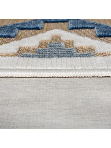 KADIMA DESIGN Outdoor Teppich Boho Orientalisch, Terrasse schmutzabweisend in Natur-Multicolor