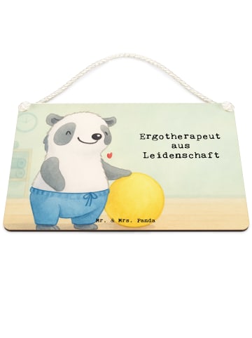 Mr. & Mrs. Panda Schild Ergotherapeut Leidenschaft Design mit Sp... in Weiß