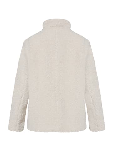 BETTY & CO Plüschjacke mit Stehkragen in cream