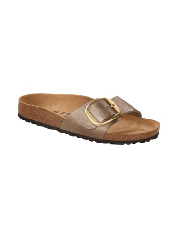 Birkenstock Pantoletten Madrid Big Buckle BF in Beige