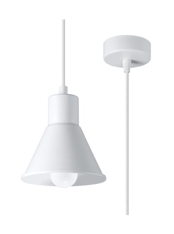 Nice Lamps Hängeleuchte MARTINA 1 Weiß [E27] (L)14cm (B)14cm (H)120cm