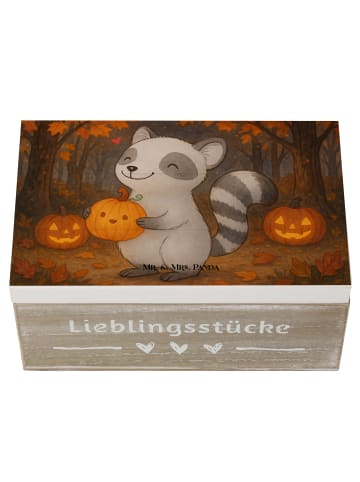 Mr. & Mrs. Panda Aufbewahrungsbox Waschbär Kürbis Design ohne Sp... in Weiß