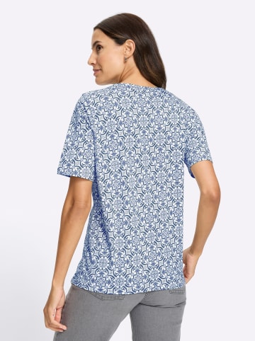 WITT WEIDEN Print-Shirt in ecru-jeansblau-bedruckt