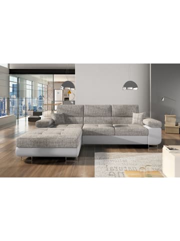 MF Design Amanda Recamiere Links in Grau -  (L) 203 x (B) 289 x (H) 85 cm