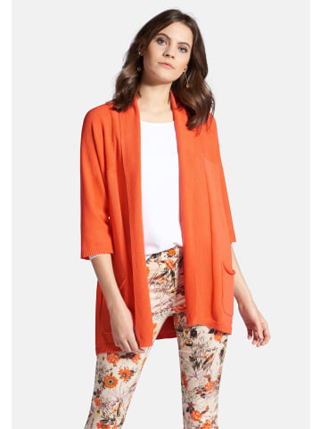 PETER HAHN Strickjacke Cardigan in orange