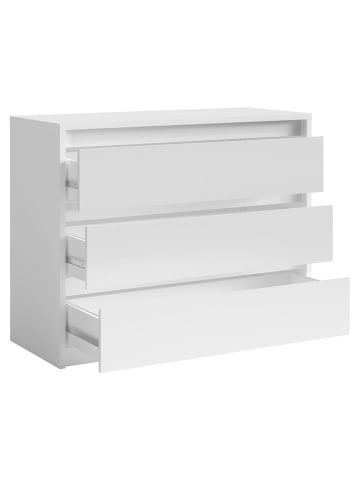 Feldmann-Wohnen Kommode Italia weiß Hochglanz 110 / 46 / 87cm