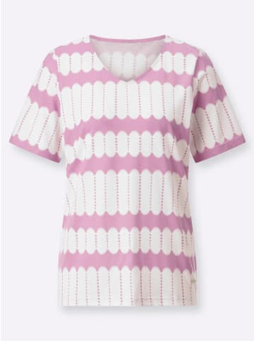 WITT WEIDEN Shirt in orchidee-ecru-bedruckt