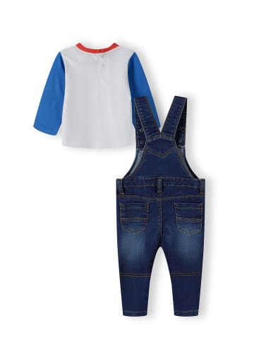 Minoti 2tlg. Outfit: Shirt & Hose Lions 1 in Denim-Blau