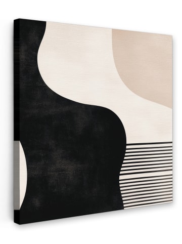 MuchoWow Leinwand Bilder Schwarz