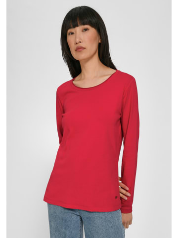 Basler Langarmshirt Cotton in rot