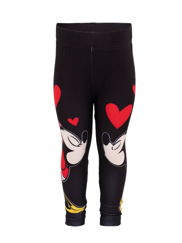 Disney Frozen Disney Mädchen Leggings mit Mickey & Minnie Motiv in Schwarz in Schwarz