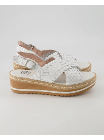 Terry Plateau Sandalen in Weiß