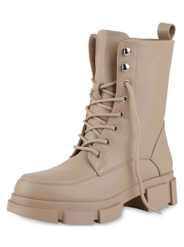 VAN HILL Schnürstiefeletten Olivia in Tan